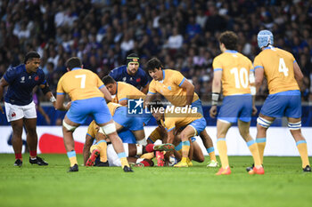 2023-09-14 - Santiago Arata during the Rugby union World Cup RWC 2023, Pool A match between France and Uruguay at Stade Pierre Mauroy on September 14, 2023 in Lille, France. Photo Victor Joly / DPPI - RUGBY - WORLD CUP 2023 - FRANCE V URUGUAY - WORLD CUP - RUGBY