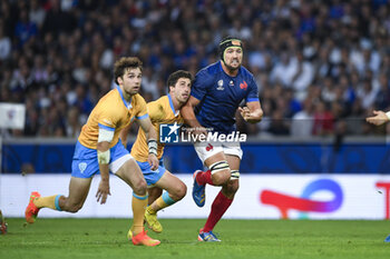 2023-09-14 - Francois Cros and Santiago Arata during the Rugby union World Cup RWC 2023, Pool A match between France and Uruguay at Stade Pierre Mauroy on September 14, 2023 in Lille, France. Photo Victor Joly / DPPI - RUGBY - WORLD CUP 2023 - FRANCE V URUGUAY - WORLD CUP - RUGBY