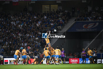 2023-09-14 - Ignacio Dotti during a touch during the Rugby union World Cup RWC 2023, Pool A match between France and Uruguay at Stade Pierre Mauroy on September 14, 2023 in Lille, France. Photo Victor Joly / DPPI - RUGBY - WORLD CUP 2023 - FRANCE V URUGUAY - WORLD CUP - RUGBY