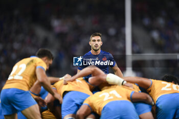 2023-09-14 - Baptiste Couilloud during the Rugby union World Cup RWC 2023, Pool A match between France and Uruguay at Stade Pierre Mauroy on September 14, 2023 in Lille, France. Photo Victor Joly / DPPI - RUGBY - WORLD CUP 2023 - FRANCE V URUGUAY - WORLD CUP - RUGBY