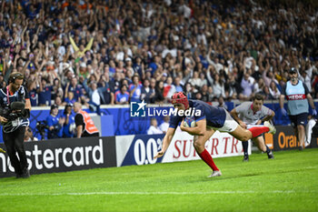 2023-09-14 - Louis Bielle-Biarrey during the Rugby union World Cup RWC 2023, Pool A match between France and Uruguay at Stade Pierre Mauroy on September 14, 2023 in Lille, France. Photo Victor Joly / DPPI - RUGBY - WORLD CUP 2023 - FRANCE V URUGUAY - WORLD CUP - RUGBY