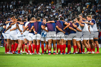 2023-09-14 - Team of France during the World Cup 2023, Pool A rugby union match between France and Uruguay on September 14, 2023 at Pierre Mauroy stadium in Villeneuve-d'Ascq near Lille, France - RUGBY - WORLD CUP 2023 - FRANCE V URUGUAY - WORLD CUP - RUGBY