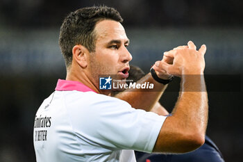 2023-09-14 - Referee Ben O'KEEFFE during the World Cup 2023, Pool A rugby union match between France and Uruguay on September 14, 2023 at Pierre Mauroy stadium in Villeneuve-d'Ascq near Lille, France - RUGBY - WORLD CUP 2023 - FRANCE V URUGUAY - WORLD CUP - RUGBY
