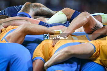 2023-09-14 - Scrum illustration during the World Cup 2023, Pool A rugby union match between France and Uruguay on September 14, 2023 at Pierre Mauroy stadium in Villeneuve-d'Ascq near Lille, France - RUGBY - WORLD CUP 2023 - FRANCE V URUGUAY - WORLD CUP - RUGBY