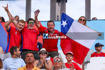 2023-09-16 - Fans and Supporters of Chile during the Rugby World Cup France 2023 match between Samoa and Chile at Stade de Bordeaux on September 16, 2023 in Bordeaux, France. Photo by Hans van der Valk/ Orange Pictures / DPPI - RUGBY - WORLD CUP 2023 - SAMOA V CHILE - WORLD CUP - RUGBY