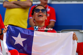2023-09-16 - Fans and Supporters of Chileduring the Rugby World Cup France 2023 match between Samoa and Chile at Stade de Bordeaux on September 16, 2023 in Bordeaux, France. Photo by Hans van der Valk/ Orange Pictures / DPPI - RUGBY - WORLD CUP 2023 - SAMOA V CHILE - WORLD CUP - RUGBY