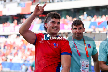 2023-09-16 - Matias Garafulic of Chile thanks the supporters during the Rugby World Cup France 2023 match between Samoa and Chile at Stade de Bordeaux on September 16, 2023 in Bordeaux, France. Photo by Hans van der Valk/ Orange Pictures / DPPI - RUGBY - WORLD CUP 2023 - SAMOA V CHILE - WORLD CUP - RUGBY