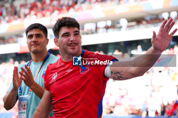 2023-09-16 - Clemente Saavedra of Chile thanks the supporters during the Rugby World Cup France 2023 match between Samoa and Chile at Stade de Bordeaux on September 16, 2023 in Bordeaux, France. Photo by Hans van der Valk/ Orange Pictures / DPPI - RUGBY - WORLD CUP 2023 - SAMOA V CHILE - WORLD CUP - RUGBY