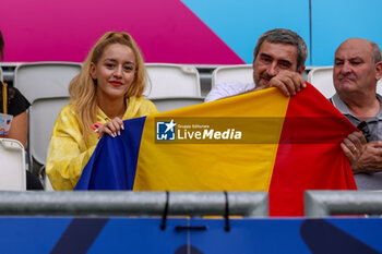 2023-09-17 - Fans Romania during the Rugby World Cup France 2023 match between South Africa and Romania at Stade de Bordeaux on September 17, 2023 in Bordeaux, France. Photo Hans van der Valk /Orange Pictures / Dppi - RUGBY - WORLD CUP 2023 - SOUTH AFRICA V ROMANIA - WORLD CUP - RUGBY
