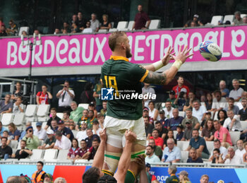 2023-09-17 - RG SNYMAN of South Africa during the World Cup 2023, Pool B rugby union match between SOUTH AFRICA and ROUMANIA on September 17, 2023 at Matmut Atlantique in Bordeaux , France - RUGBY - WORLD CUP 2023 - SOUTH AFRICA V ROMANIA - WORLD CUP - RUGBY