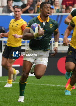 2023-09-17 - Grant WILLIAMS of South Africa during the World Cup 2023, Pool B rugby union match between SOUTH AFRICA and ROUMANIA on September 17, 2023 at Matmut Atlantique in Bordeaux , France - RUGBY - WORLD CUP 2023 - SOUTH AFRICA V ROMANIA - WORLD CUP - RUGBY