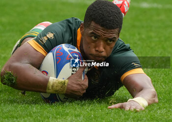 2023-09-17 - TRY Grant WILLIAMS of South Africa during the World Cup 2023, Pool B rugby union match between SOUTH AFRICA and ROUMANIA on September 17, 2023 at Matmut Atlantique in Bordeaux , France - RUGBY - WORLD CUP 2023 - SOUTH AFRICA V ROMANIA - WORLD CUP - RUGBY