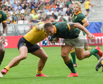 2023-09-17 - André ESTERHUIZEN of South Africa during the World Cup 2023, Pool B rugby union match between SOUTH AFRICA and ROUMANIA on September 17, 2023 at Matmut Atlantique in Bordeaux , France - RUGBY - WORLD CUP 2023 - SOUTH AFRICA V ROMANIA - WORLD CUP - RUGBY