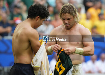 2023-09-17 - Faf DE KLERK of South Africa during the World 2023, Pool B rugby union match between SOUTH AFRICA and ROUMANIA on September 17, 2023 at Matmut Atlantique in Bordeaux , France - RUGBY - WORLD CUP 2023 - SOUTH AFRICA V ROMANIA - WORLD CUP - RUGBY