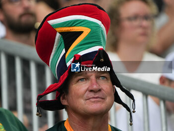 2023-09-17 - Supporter South Africa during the World Cup 2023, Pool B rugby union match between SOUTH AFRICA and ROUMANIA on September 17, 2023 at Matmut Atlantique in Bordeaux , France - RUGBY - WORLD CUP 2023 - SOUTH AFRICA V ROMANIA - WORLD CUP - RUGBY