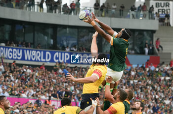 2023-09-17 - Marvin ORIE of South Africa during the World Cup 2023, Pool B rugby union match between SOUTH AFRICA and ROUMANIA on September 17, 2023 at Matmut Atlantique in Bordeaux , France - RUGBY - WORLD CUP 2023 - SOUTH AFRICA V ROMANIA - WORLD CUP - RUGBY