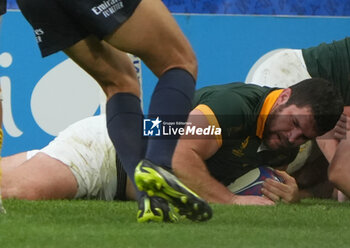 2023-09-17 - TRY Cobus REINACH of South Africa during the World Cup 2023, Pool B rugby union match between SOUTH AFRICA and ROUMANIA on September 17, 2023 at Matmut Atlantique in Bordeaux , France - RUGBY - WORLD CUP 2023 - SOUTH AFRICA V ROMANIA - WORLD CUP - RUGBY