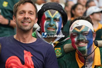 2023-09-18 - Supporters South Africa during the World Cup 2023, Pool B rugby union match between SOUTH AFRICA and ROUMANIA on September 17, 2023 at Matmut Atlantique in Bordeaux , France - RUGBY - WORLD CUP 2023 - SOUTH AFRICA V ROMANIA - WORLD CUP - RUGBY