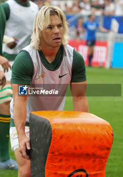 2023-09-18 - Faf DE KLERK of South Africa during the World Cup 2023, Pool B rugby union match between SOUTH AFRICA and ROUMANIA on September 17, 2023 at Matmut Atlantique in Bordeaux , France - RUGBY - WORLD CUP 2023 - SOUTH AFRICA V ROMANIA - WORLD CUP - RUGBY