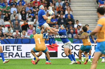 2023-09-20 - sebastian negri (italy) in touche - ITALY VS URUGUAY - WORLD CUP - RUGBY
