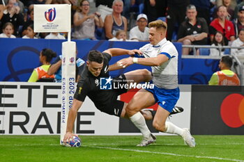 2023-09-29 - try for new zealand scored by will jordan - ITALY VS NEW ZELAND - WORLD CUP - RUGBY