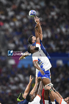 2023-09-21 - Charles Ollivon during a touch during the Rugby union World Cup XV RWC Pool A match between France and Namibia at Stade Velodrome, Marseille, France on September 21, 2023. Photo Victor Joly / DPPI - RUGBY - WORLD CUP 2023 - FRANCE V NAMIBIA - WORLD CUP - RUGBY