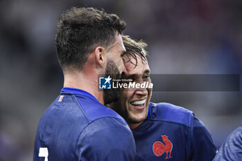 2023-09-21 - Charles Ollivon and Anthony Jelonch during the Rugby union World Cup XV RWC Pool A match between France and Namibia at Stade Velodrome, Marseille, France on September 21, 2023. Photo Victor Joly / DPPI - RUGBY - WORLD CUP 2023 - FRANCE V NAMIBIA - WORLD CUP - RUGBY