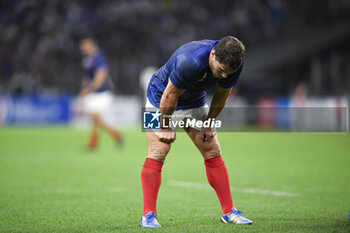 2023-09-21 - Antoine Dupont during the Rugby union World Cup RWC 2023, Pool A match between France and Namibia at Stade Velodrome, Marseille, France on September 21, 2023. Photo Victor Joly / DPPI - RUGBY - WORLD CUP 2023 - FRANCE V NAMIBIA - WORLD CUP - RUGBY