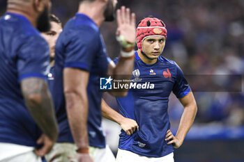 2023-09-21 - Louis Bielle-Biarrey during the Rugby union World Cup XV RWC Pool A match between France and Namibia at Stade Velodrome, Marseille, France on September 21, 2023. Photo Victor Joly / DPPI - RUGBY - WORLD CUP 2023 - FRANCE V NAMIBIA - WORLD CUP - RUGBY