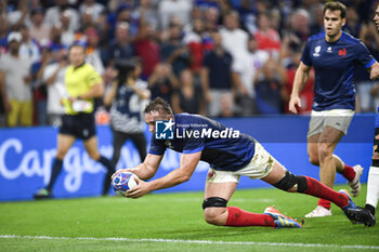 2023-09-21 - Anthony Jelonch scores a try during the Rugby union World Cup RWC 2023, Pool A match between France and Namibia at Stade Velodrome, Marseille, France on September 21, 2023. Photo Victor Joly / DPPI - RUGBY - WORLD CUP 2023 - FRANCE V NAMIBIA - WORLD CUP - RUGBY