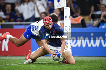 2023-09-21 - Louis Bielle-Biarrey during the Rugby union World Cup XV RWC Pool A match between France and Namibia at Stade Velodrome, Marseille, France on September 21, 2023. Photo Victor Joly / DPPI - RUGBY - WORLD CUP 2023 - FRANCE V NAMIBIA - WORLD CUP - RUGBY