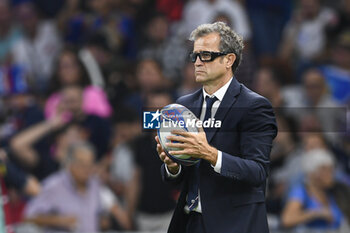 2023-09-21 - French coach Fabien Galthie during the Rugby union World Cup RWC 2023, Pool A match between France and Namibia at Stade Velodrome, Marseille, France on September 21, 2023. Photo Victor Joly / DPPI - RUGBY - WORLD CUP 2023 - FRANCE V NAMIBIA - WORLD CUP - RUGBY