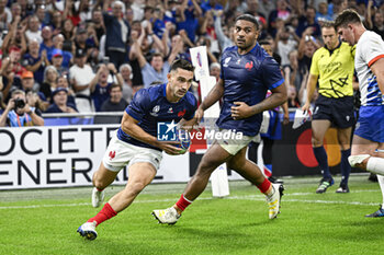 2023-09-21 - Baptiste Couilloud during the Rugby union World Cup RWC 2023, Pool A match between France and Namibia at Stade Velodrome, Marseille, France on September 21, 2023. Photo Victor Joly / DPPI - RUGBY - WORLD CUP 2023 - FRANCE V NAMIBIA - WORLD CUP - RUGBY