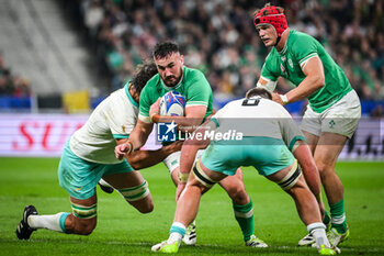 2023-09-23 - Ronan KELLEHER of Ireland and Josh VAN DER FLIER of Ireland during the World Cup 2023, Pool B rugby union match between South Africa and Ireland on September 23, 2023 at Stade de France in Saint-Denis near Paris, France - RUGBY - WORLD CUP 2023 - SOUTH AFRICA V IRELAND - WORLD CUP - RUGBY