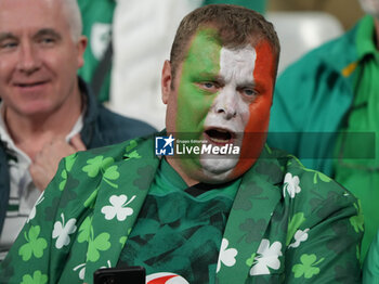 2023-09-23 - Supporter of Ireland during the World Cup 2023, Pool B rugby union match between South Africa and Ireland on September 23, 2023 at Stade de France in Saint-Denis near Paris, France - RUGBY - WORLD CUP 2023 - SOUTH AFRICA V IRELAND - WORLD CUP - RUGBY