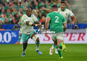 2023-09-23 - Bongi MBONAMBI of South Africa during the World Cup 2023, Pool B rugby union match between South Africa and Ireland on September 23, 2023 at Stade de France in Saint-Denis near Paris, France - RUGBY - WORLD CUP 2023 - SOUTH AFRICA V IRELAND - WORLD CUP - RUGBY