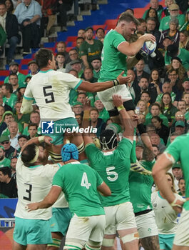 2023-09-23 - Peter O'MAHONY of Ireland during the World Cup 2023, Pool B rugby union match between South Africa and Ireland on September 23, 2023 at Stade de France in Saint-Denis near Paris, France - RUGBY - WORLD CUP 2023 - SOUTH AFRICA V IRELAND - WORLD CUP - RUGBY