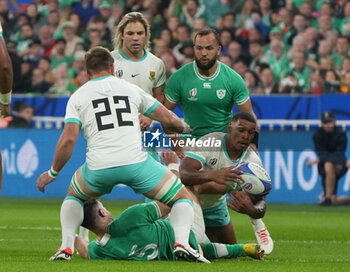 2023-09-23 - Damian WILLEMSE and Faf DE KLERK of South Africa during the World Cup 2023, Pool B rugby union match between South Africa and Ireland on September 23, 2023 at Stade de France in Saint-Denis near Paris, France - RUGBY - WORLD CUP 2023 - SOUTH AFRICA V IRELAND - WORLD CUP - RUGBY