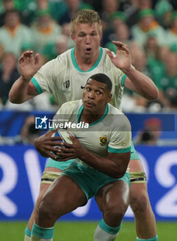 2023-09-23 - Damian WILLEMSE and Pieter-Steph DU TOIT of South Africa during the World Cup 2023, Pool B rugby union match between South Africa and Ireland on September 23, 2023 at Stade de France in Saint-Denis near Paris, France - RUGBY - WORLD CUP 2023 - SOUTH AFRICA V IRELAND - WORLD CUP - RUGBY