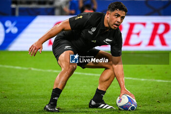 2023-09-29 - Anton LIENERT-BROWN of New Zealand scores his try during the World Cup 2023, Pool A rugby union match between New Zealand and Italy on September 29, 2023 at Groupama Stadium in Decines-Charpieu near Lyon, France - RUGBY - WORLD CUP 2023 - NEW ZEALAND V ITALY - WORLD CUP - RUGBY