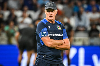 2023-09-29 - Kieran CROWLEY of Italy during the World Cup 2023, Pool A rugby union match between New Zealand and Italy on September 29, 2023 at Groupama Stadium in Decines-Charpieu near Lyon, France - RUGBY - WORLD CUP 2023 - NEW ZEALAND V ITALY - WORLD CUP - RUGBY