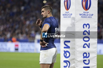 2023-10-06 - Thomas Ramos of France during the World Cup 2023, Pool A rugby union match between France and Italy on October 6, 2023 at Groupama Stadium in Decines-Charpieu near Lyon, France - RUGBY - WORLD CUP 2023 - FRANCE V ITALY - WORLD CUP - RUGBY