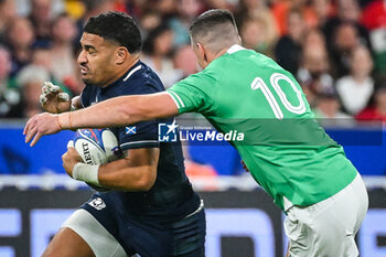 2023-10-07 - Sione TUIPULOTU of Scotland during the World Cup 2023, Pool B rugby union match between Ireland and Scotland on October 7, 2023 at Stade de France in Saint-Denis near Paris, France - RUGBY - WORLD CUP 2023 - IRELAND V SCOTLAND - WORLD CUP - RUGBY