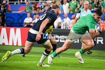 2023-10-07 - Dan SHEEHAN of Ireland during the World Cup 2023, Pool B rugby union match between Ireland and Scotland on October 7, 2023 at Stade de France in Saint-Denis near Paris, France - RUGBY - WORLD CUP 2023 - IRELAND V SCOTLAND - WORLD CUP - RUGBY