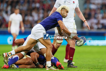 2023-10-07 - Jonathan Taumateine of Samoa during the World Cup 2023, Pool D rugby union match between England and Samoa on October 7, 2023 at Pierre Mauroy stadium in Villeneuve-d'Ascq near Lille, France - RUGBY - WORLD CUP 2023 - ENGLAND V SAMOA - WORLD CUP - RUGBY