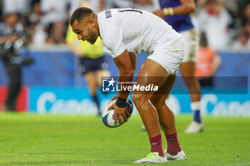 2023-10-07 - Joe Marchant of England scores the try during the World Cup 2023, Pool D rugby union match between England and Samoa on October 7, 2023 at Pierre Mauroy stadium in Villeneuve-d'Ascq near Lille, France - RUGBY - WORLD CUP 2023 - ENGLAND V SAMOA - WORLD CUP - RUGBY