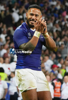 2023-10-07 - Manu Tuilagi of England at full time during the World Cup 2023, Pool D rugby union match between England and Samoa on October 7, 2023 at Pierre Mauroy stadium in Villeneuve-d'Ascq near Lille, France - RUGBY - WORLD CUP 2023 - ENGLAND V SAMOA - WORLD CUP - RUGBY