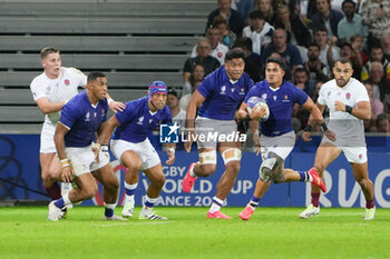 2023-10-07 - Sama Malolo of Samoa during the World Cup 2023, Pool D rugby union match between England and Samoa on October 7, 2023 at Pierre Mauroy stadium in Villeneuve-d'Ascq near Lille, France - RUGBY - WORLD CUP 2023 - ENGLAND V SAMOA - WORLD CUP - RUGBY
