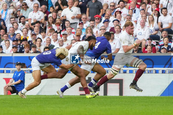 2023-10-07 - Ollie Chessum of England scores a try during the World Cup 2023, Pool D rugby union match between England and Samoa on October 7, 2023 at Pierre Mauroy stadium in Villeneuve-d'Ascq near Lille, France - RUGBY - WORLD CUP 2023 - ENGLAND V SAMOA - WORLD CUP - RUGBY