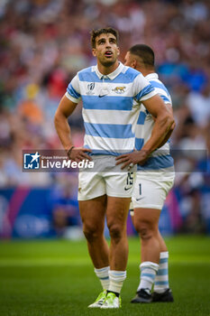 2023-10-14 - Juan Cruz Mallia (Argentina) during a RUGBY WORLD CUP FRANCE 2023 match between Wales and Argentina at Stade de Marseille, in Marseille, ,France on October 14, 2023. (Photo / Felipe Mondino) - 2023 RUGBY WORLD CUP - WALES VS ARGENTINA - WORLD CUP - RUGBY